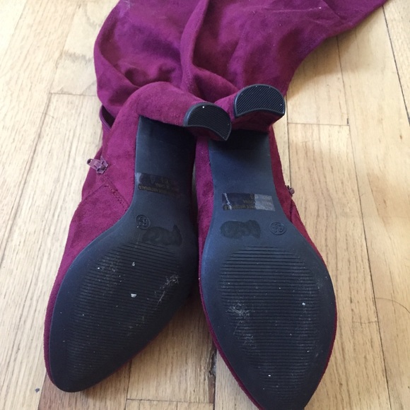 NWOT Wild Diva over the knee heeled boots - Picture 7 of 8